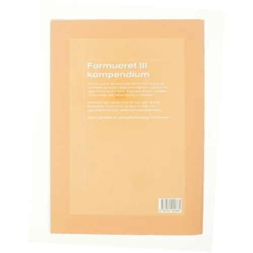 Formueret III, 2. årsprøve af Mads Dambæk (Bog)