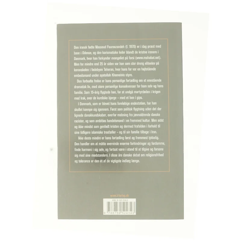 Den forbudte frelse af Massoud Fouroozandeh fra Bog