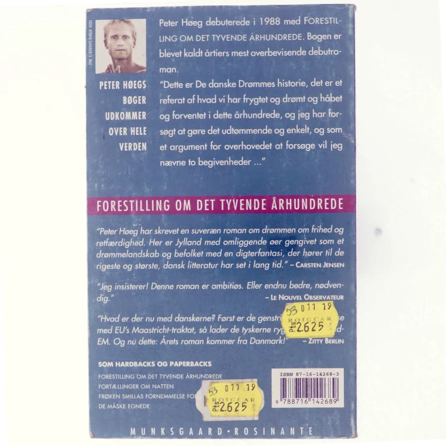Forestilling om det tyvende århundrede : roman af Peter Høeg (f. 1957-05-17) (Bog)