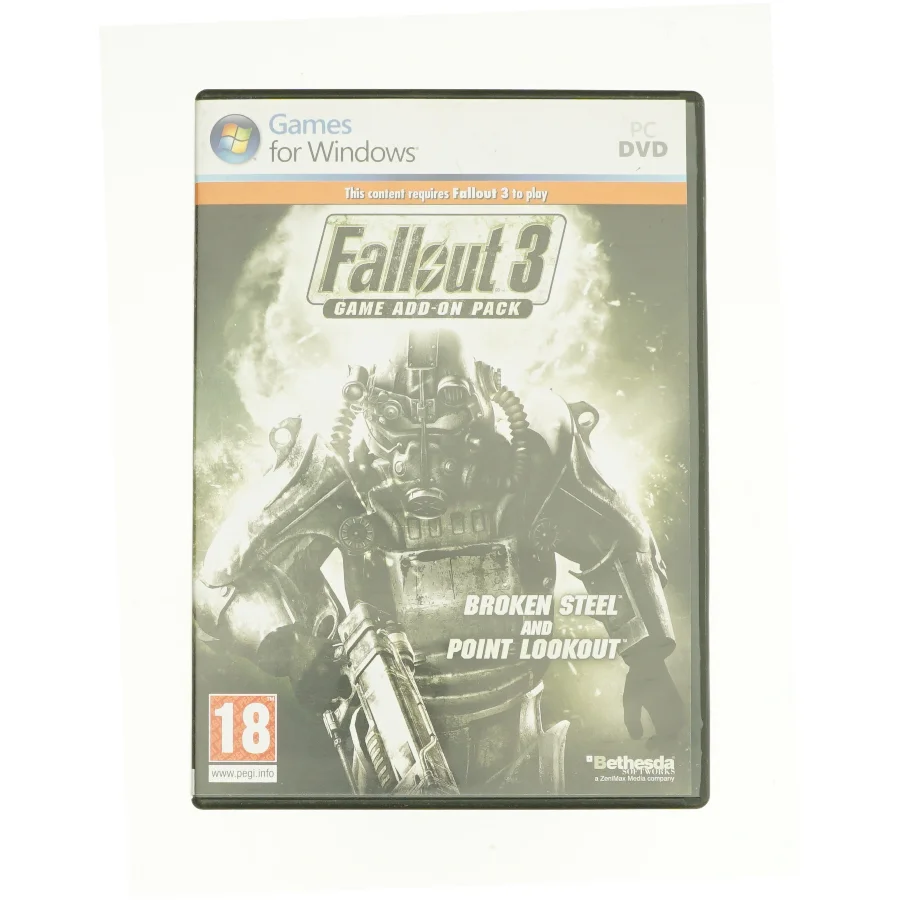 Fallout 3: Game Add-on Pack - Broken Steel and Point Lookout (PC DVD) fra DVD