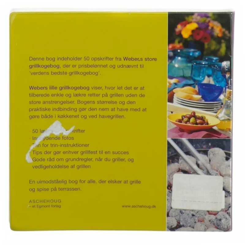 Webers lille grill kogebog fra Aschehoug (str. 15 cm)
