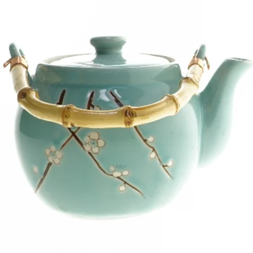 Keramik tekande med blomstermotiv fra Tiger (str. Ø 15 cm)