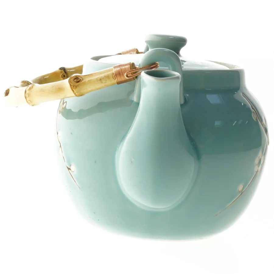 Keramik tekande med blomstermotiv fra Tiger (str. Ø 15 cm)