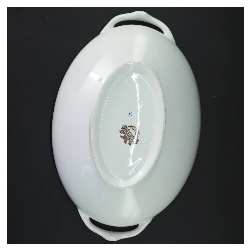 Blå Olga skål med låg fra Villeroy & Boch(str. 28x18x8 cm)