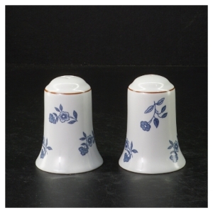 Ostindia Rörstrand salt- og pebersæt porcelæn (str. H. 7,5 cm)