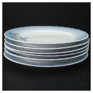 Tallerkener (6 stk) fra Christineholm Porcelaine (str. Ø 19,5 cm)