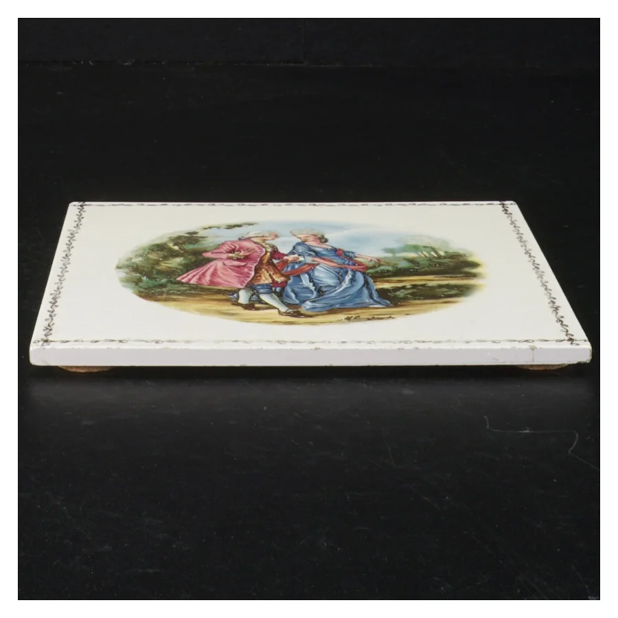 Søholm bordskåner flise kakkel klinke i porcelæn (str. 15 x 15 cm)