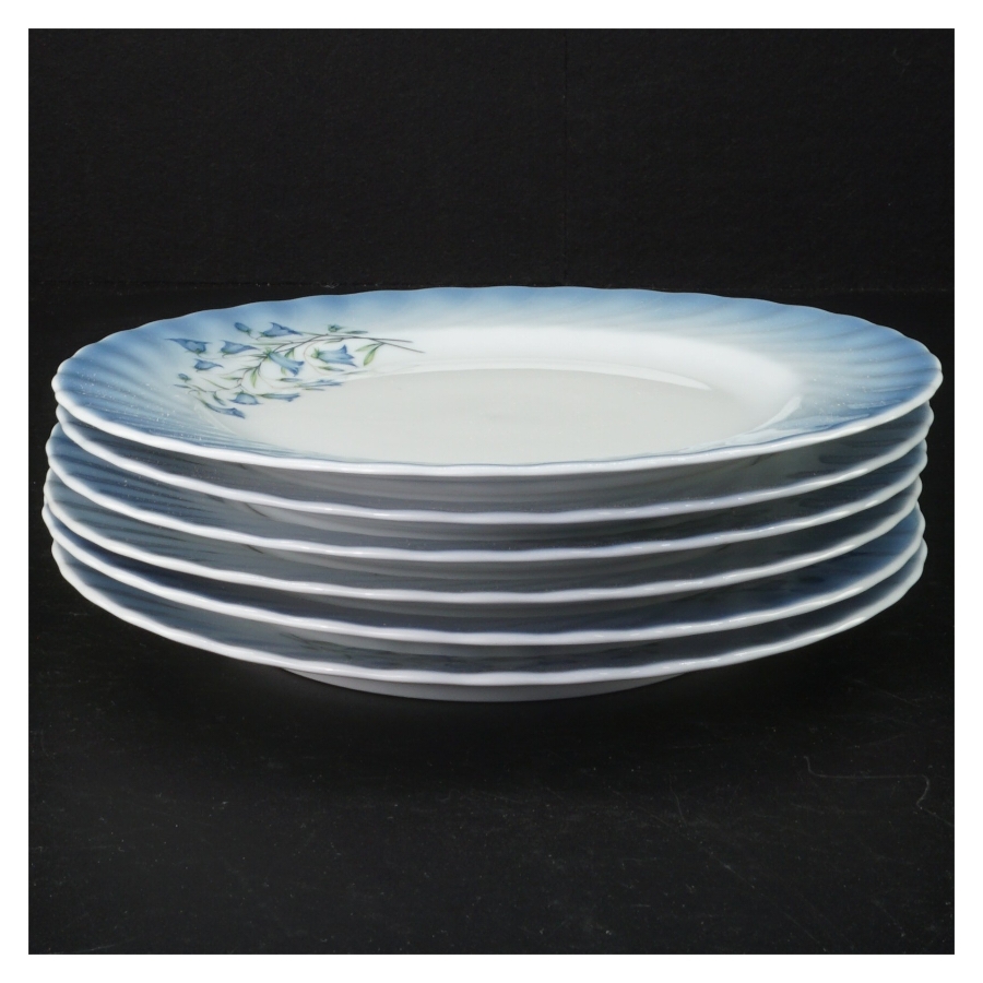 Tallerkener (6 stk) fra Christineholm Porcelaine (str. Ø 19,5 cm)