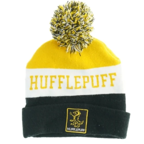 Harry Potter Hufflepuff hue med kvast fra Harry Potter (str. Ø 23 cm)