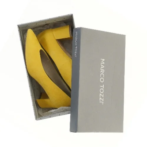 Gule høje hæle i størrelse 38 fra Marco Tozzi (str. 38 )