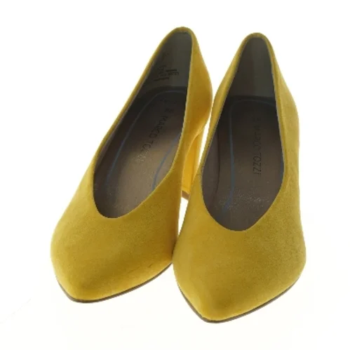 Gule høje hæle i størrelse 38 fra Marco Tozzi (str. 38 )