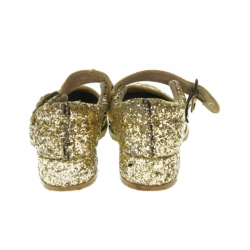 Børnesko med guld pallietter