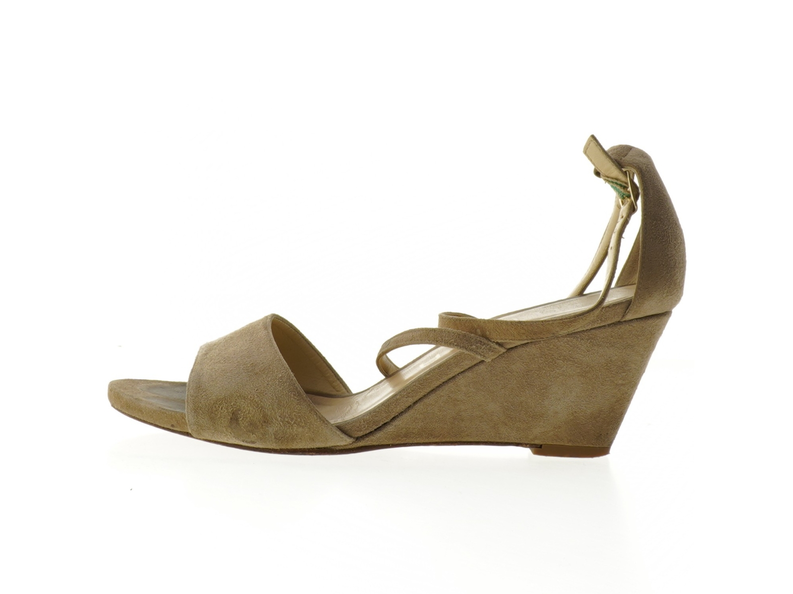 Brugte beige damesandaler med hæl fra Unisa (str. 38,5 )
