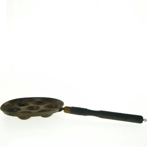 Antik æbleskivepande (str. Ø 21,5 cm)