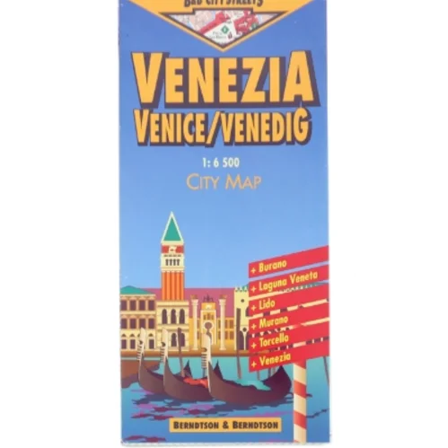 Venedig Bykort fra Berndtson & Berndtson