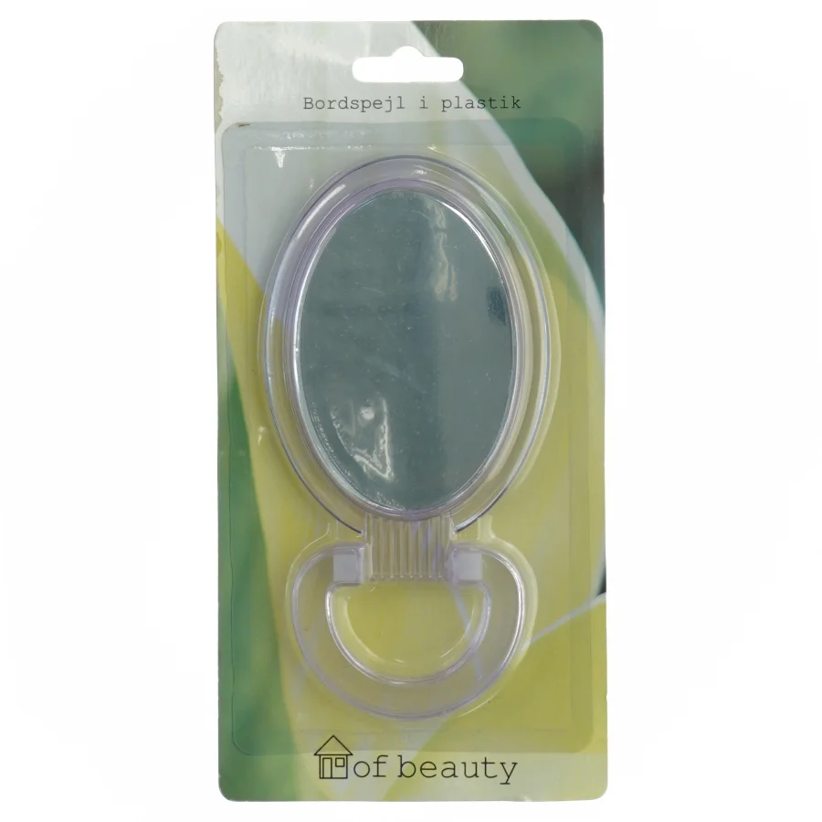 Bordsspejl i plastik (str. 16 cm)