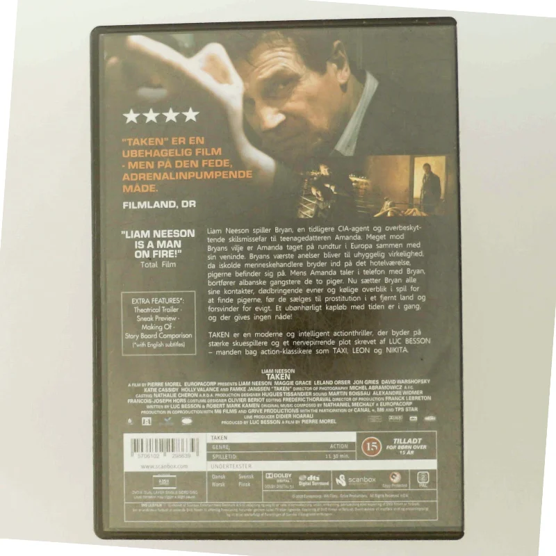 DVD-film 'Taken' Extended Harder Cut fra Scanbox Entertainment