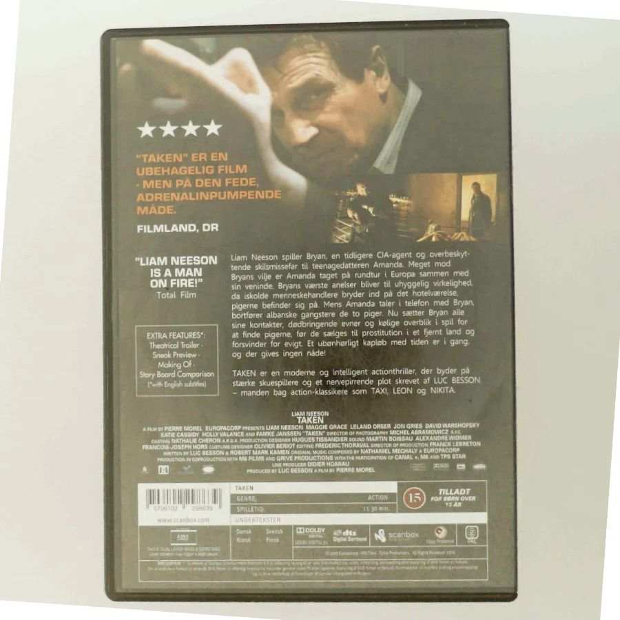 DVD-film 'Taken' Extended Harder Cut fra Scanbox Entertainment