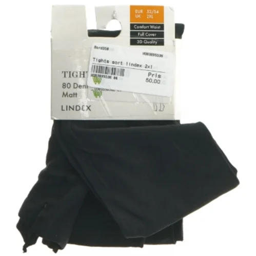 Ubrugt Sort strømpebukser Lindex 2XL fra Lindex (str. 2 xl)