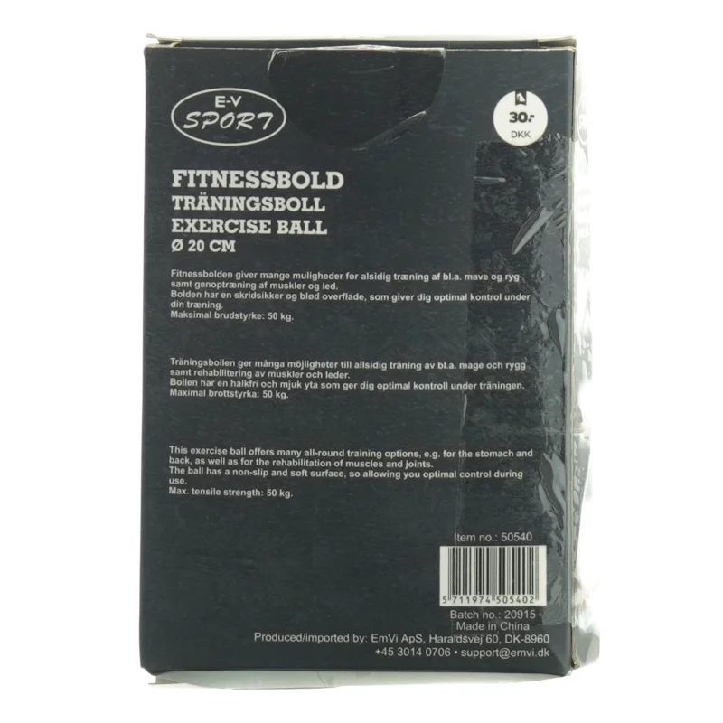 Fitnessbold (str. Ø 20 cm)