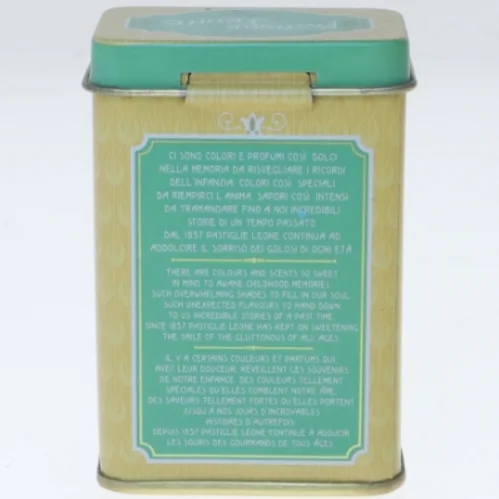 Vintage limonade dåse fra Leone (str. 7,5x4x5,5 cm)