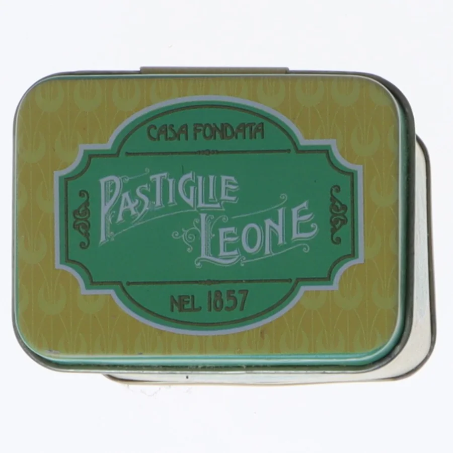 Vintage limonade dåse fra Leone (str. 7,5x4x5,5 cm)