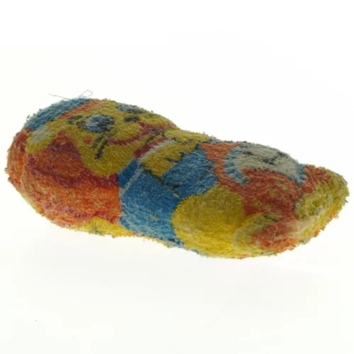 Farverig stofbamse (str. 20 x 10 cm)