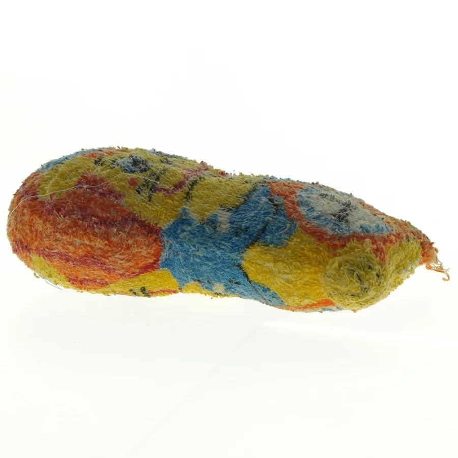 Farverig stofbamse (str. 20 x 10 cm)