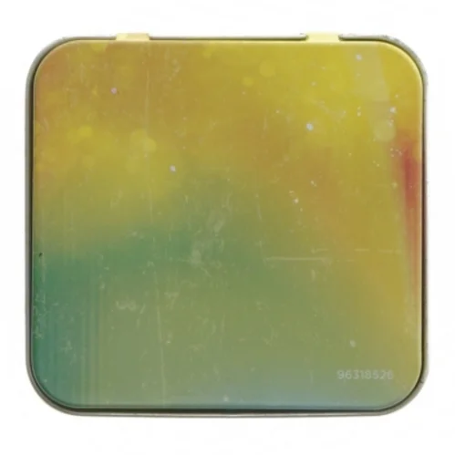 Dekorativ metalæske med Brasil tema (str. 9,5x9 cm)