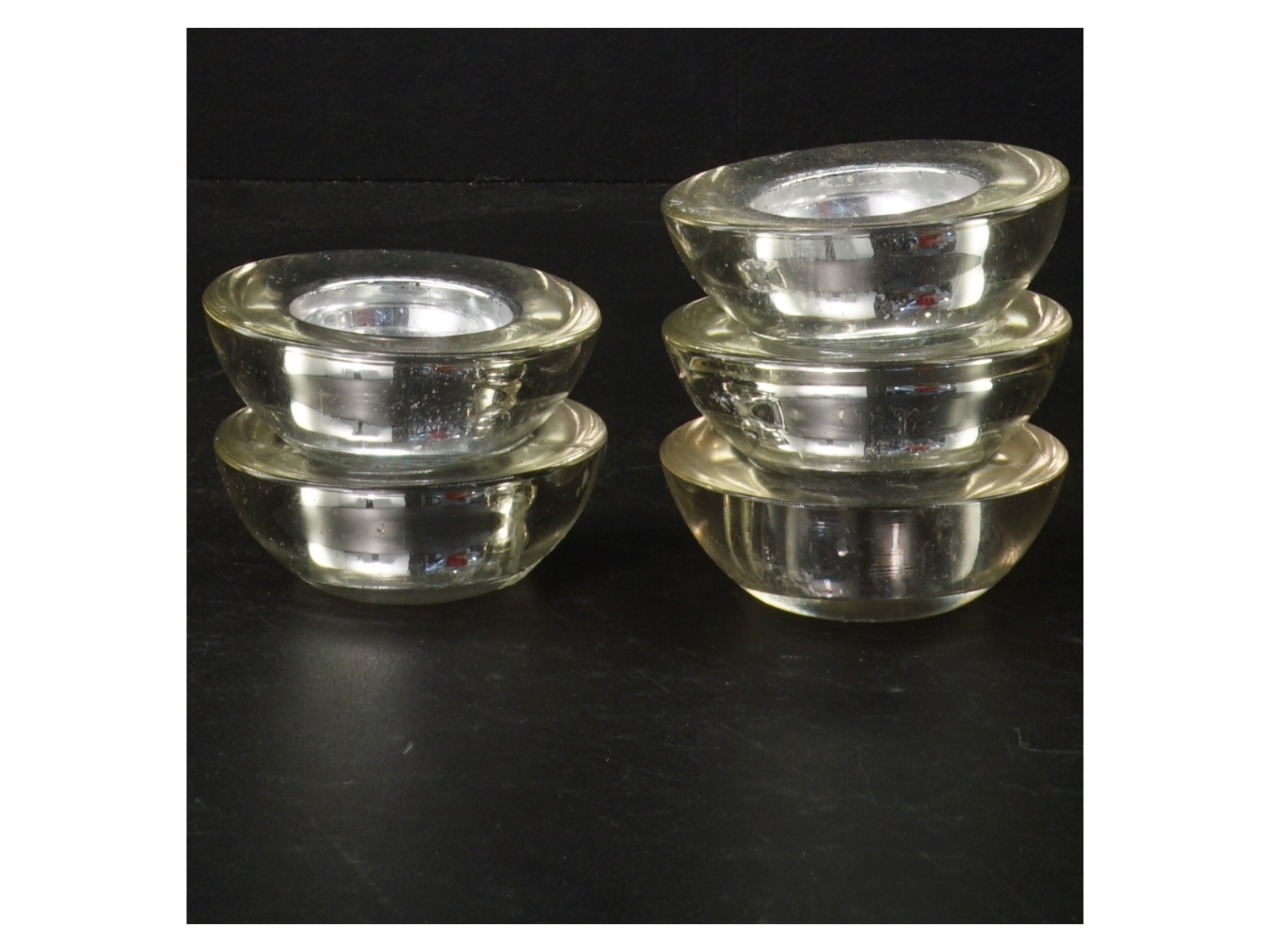 Glas fyrfadsstager (str. Ø 7,5 cm)