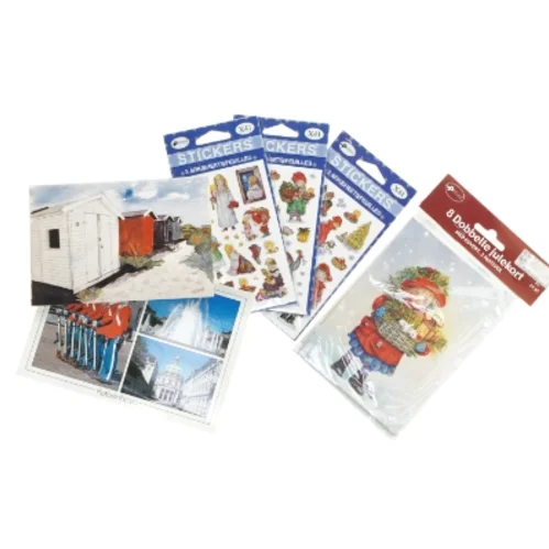 Klistermærker og julekort