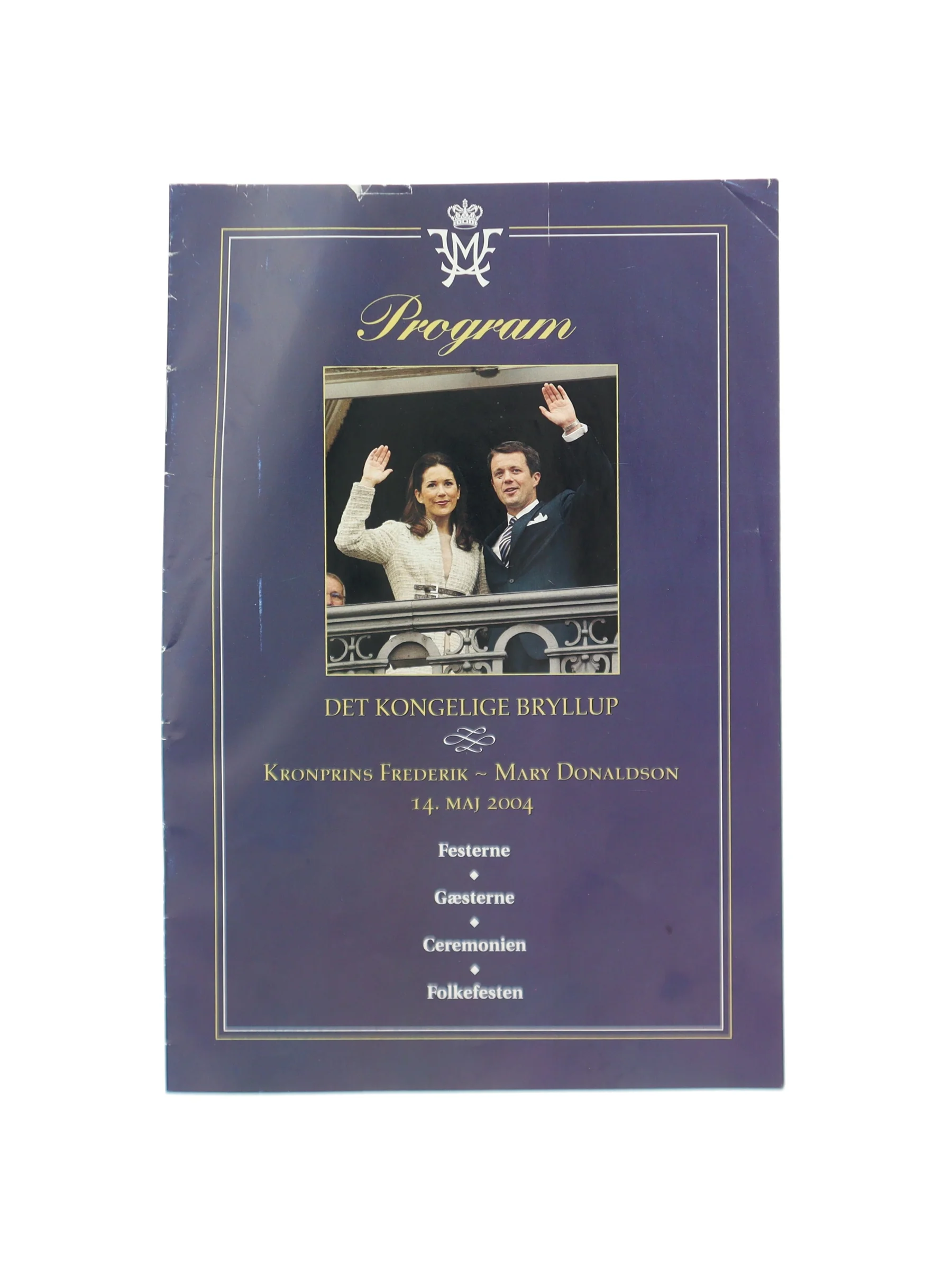 Program til kongeligt bryllup