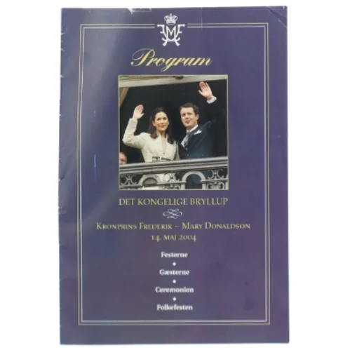 Program til kongeligt bryllup