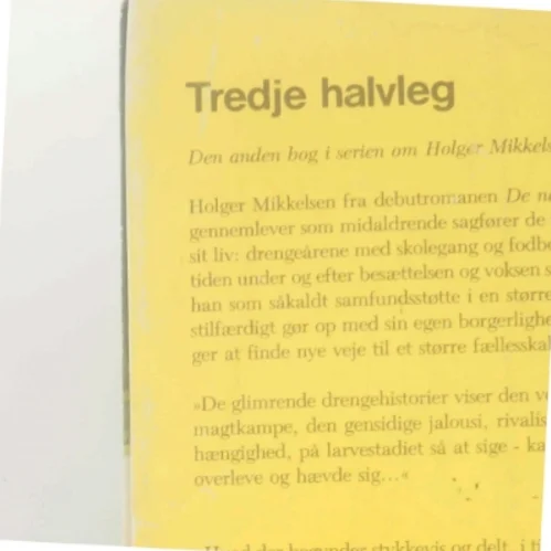 Tredje halvleg af Tage Skou-Hansen (Bog)