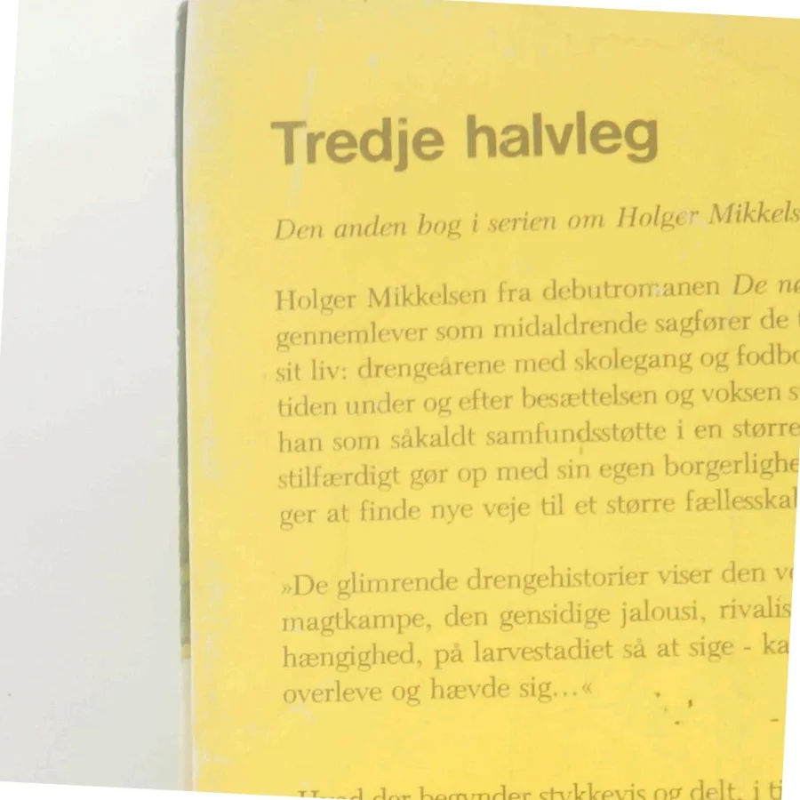 Tredje halvleg af Tage Skou-Hansen (Bog)