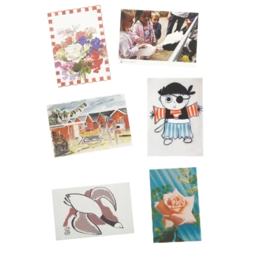 Postkort sæt af 6 (str. 6 styk)