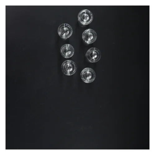 Sæt med glas (str. 8,5 cm. 7 styk)