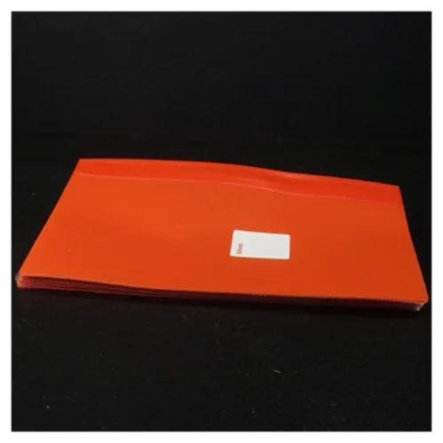 Røde plastikmapper fra Esselte (str. A 5 parentes, 22 x 16 cm )