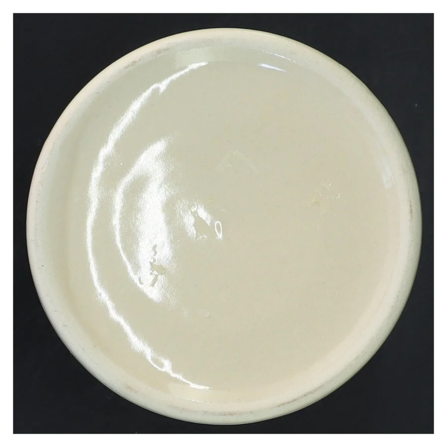 Keramik krukke med låg (str. 16x10 cm)