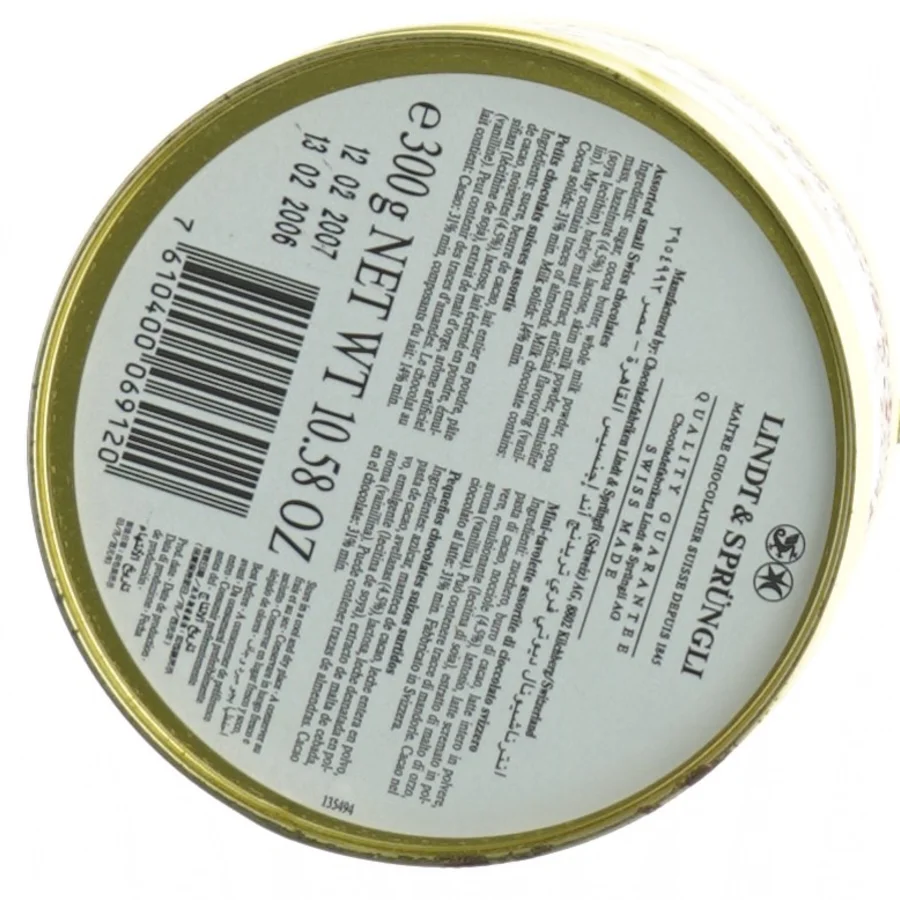 Lindt chokoladebeholder (str. 16 x 9 cm)