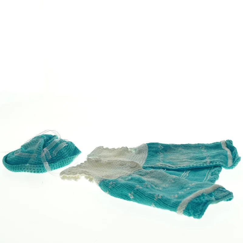 Strikket dukketøj sæt (str. 25 cm)