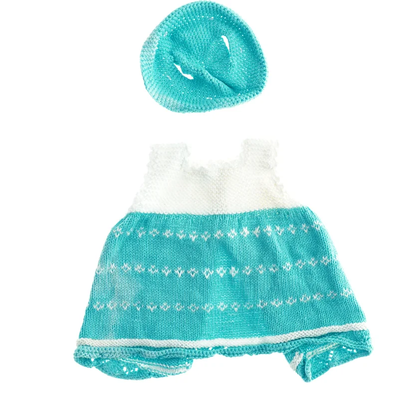 Strikket dukketøj sæt (str. 25 cm)