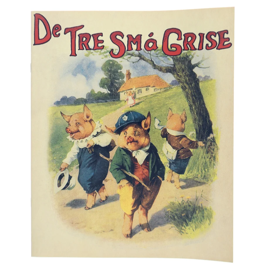 Bog 'De Tre Små Grise' fra Ronald Accessories A/S