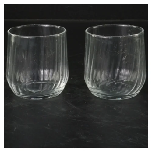 Glas drikkeglas (str. 7 cm. 2 styk)