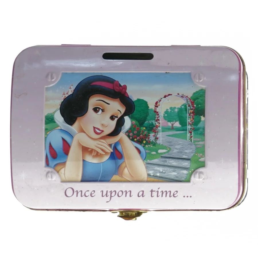 Metaldåse med eventyrmotiv fra Disney (str. 14 x 10 cm)