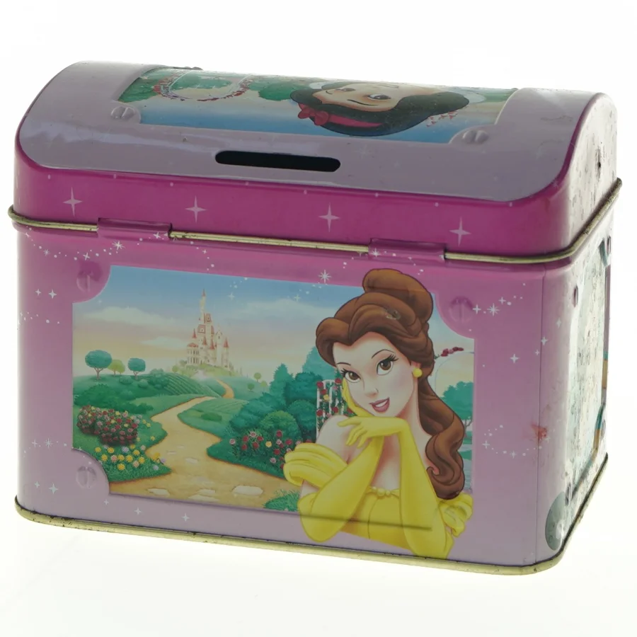 Metaldåse med eventyrmotiv fra Disney (str. 14 x 10 cm)