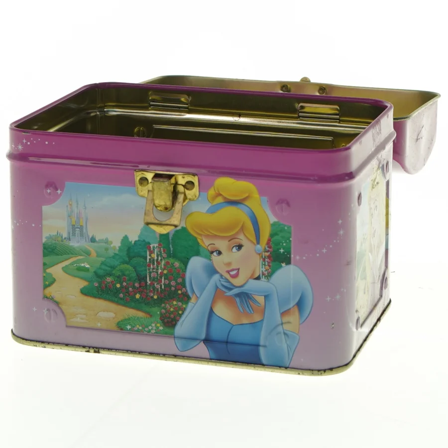 Metaldåse med eventyrmotiv fra Disney (str. 14 x 10 cm)