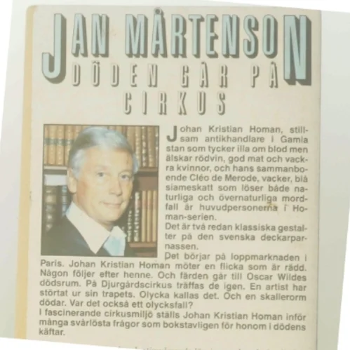 Döden går på cirkus af Jan Mårtenson (Bog)