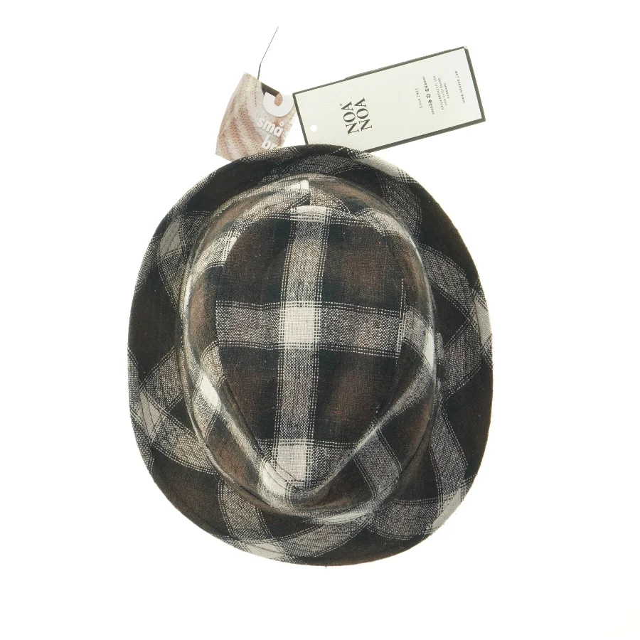 Hat med ternet mønster fra Noa Noa (str. Small, medium)