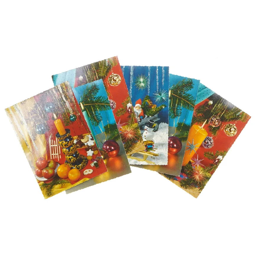 Jule postkort sæt (str. 6 stk 14,5x10,5 cm)